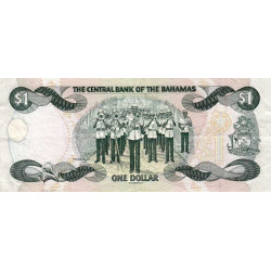 Bahamas - Pick 57 - 1 dollar - Série BQ - 1996 - Etat : TB+