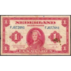Hollande - Pick 64 - 1 gulden - 04/02/1943 - Etat : TB- à TB