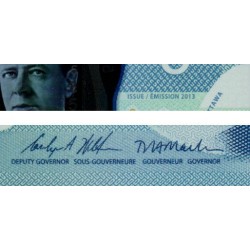 Canada - Pick 106d - 5 dollars - Série INJ - 2013 (2021) - Polymère - Etat : pr.NEUF