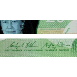 Canada - Pick 108b - 20 dollars - Série FYW - 2012 (2016) - Polymère - Etat : NEUF