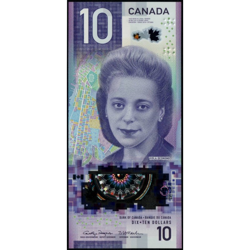 Canada - Pick 113c - 10 dollars - Série FFM - 2018 (2021) - Polymère - Etat : NEUF