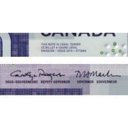 Canada - Pick 113c - 10 dollars - Série FFM - 2018 (2021) - Polymère - Etat : NEUF