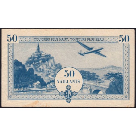 Billet de 10 vaillants - 5ème série  - Type A - 1948/1953 - Etat : TTB-