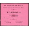 1902 - Gensac - Tombola - La Française de Gensac - SUP à SUP+