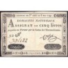 Assignat 12a - 5 livres - 6 mai 1791 - Série 12F - Etat : TTB
