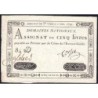 Assignat 20a - 5 livres - 1 novembre 1791 - Série 84D - Etat : TTB