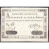 Assignat 20a - 5 livres - 1 novembre 1791 - Série 84D - Etat : TTB+