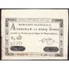 Assignat 20a - 5 livres - 1 novembre 1791 - Série 84D - Etat : TTB