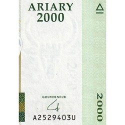 Madagascar - Pick 90b - 2'000 ariary - Série A U - 2008 - Papier -  Etat : TTB+