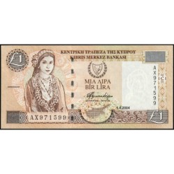 Chypre - Pick 60d - 1 livre - Série AX - 01/04/2004 - Etat : pr. NEUF