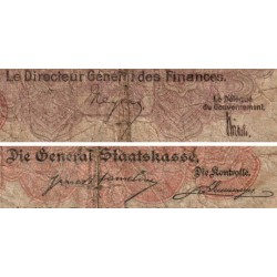 Luxembourg - Pick 26_1 - 50 centimes - Sans série - 1919 - Etat : B-