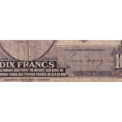 Luxembourg - Pick 44a_1 - 10 francs - Sans série - 1944 - Etat : TB
