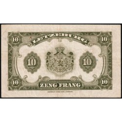 Luxembourg - Pick 44a_1 - 10 francs - Sans série - 1944 - Etat : TTB
