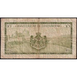 Luxembourg - Pick 48a_2 - 10 francs - Série D - 1959 - Etat : B