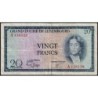 Luxembourg - Pick 49a - 20 francs - Série A - 1955 - Etat : TB+