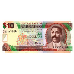 Barbade - Pick 68c - 10 dollars - 02/05/2012 - Etat : NEUF