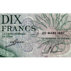 Luxembourg - Pick 53a - 10 francs - Série D - 20/03/1967 - Etat : TB+