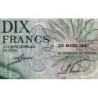 Luxembourg - Pick 53a - 10 francs - Série D - 20/03/1967 - Etat : TB+