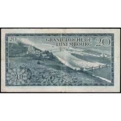 Luxembourg - Pick 54a - 20 francs - Série H - 07/03/1966 - Etat : TB