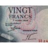 Luxembourg - Pick 54a - 20 francs - Série H - 07/03/1966 - Etat : TB