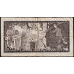 Luxembourg - Pick 55a - 50 francs - Série B - 25/08/1972 - Etat : TB+