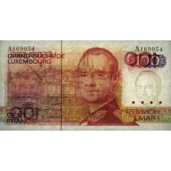 Luxembourg - Pick 57a_1 - 100 francs - Série A - 14/08/1980 - Etat : pr.NEUF