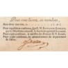 Assignat - Isère - Affichette concernant les mandats territoriaux de 5 francs - 1796