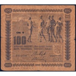 Finlande - Pick 65a_15 - 100 markkaa - Litt. C - Série Ö - 1922 (1931) - Etat : TB-