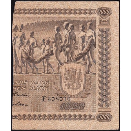 Finlande - Pick 67Cb_06 - 500 markkaa - Litt. C - Série E - 1922 (1946) - Etat : TTB