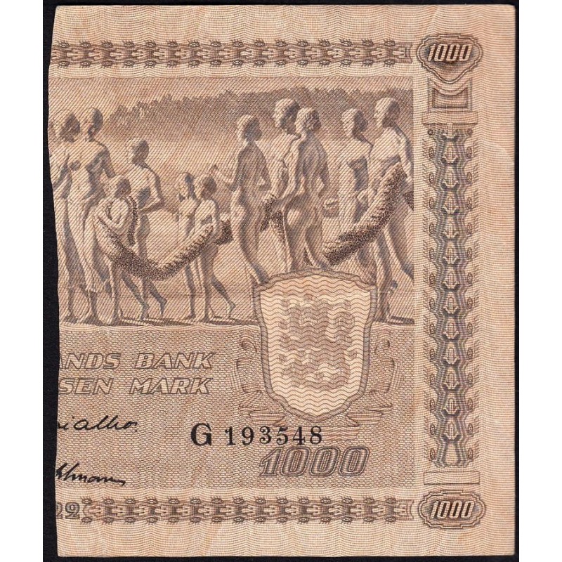 Finlande - Pick 67Cb_27 - 500 markkaa - Litt. C - Série G - 1922 (1946) - Etat : TTB+