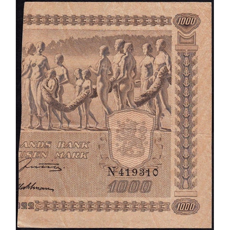 Finlande - Pick 67Cc_31 - 500 markkaa - Litt. C - Série N - 1922 (1946) - Etat : TTB