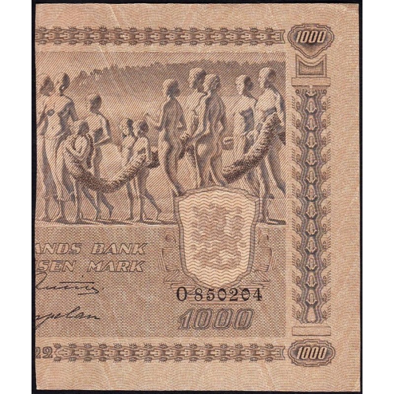 Finlande - Pick 67Cc_34 - 500 markkaa - Litt. C - Série O - 1922 (1946) - Etat : TTB