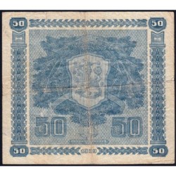 Finlande - Pick 72a_8 - 50 markkaa - Litt. D - Série A - 1939 - Etat : TB