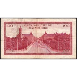 Luxembourg - Pick 56a - 100 francs - Série E - 15/07/1970 - Etat : TB