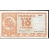 Norvège - Pick 31f - 10 kroner - Série R - 1973 - Etat : TB