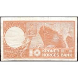 Norvège - Pick 31f - 10 kroner - Série R - 1973 - Etat : TB