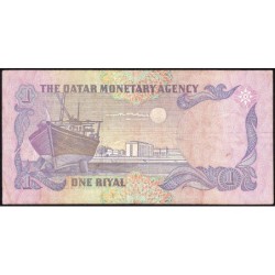 Qatar - Pick 13b - 1 riyal - Série ‭و / 32 - 1985 - Etat : TB+