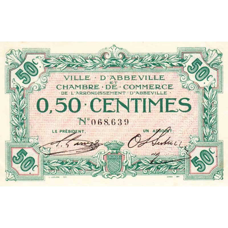 Abbeville - Pirot 1-1 - 50 centimes - Sans date - Etat : SPL