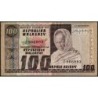 Madagascar - Pick 63 - 100 francs - 20 ariary - Série A/27 - 1974 - Etat : TTB