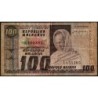 Madagascar - Pick 63 - 100 francs - 20 ariary - Série A/35 - 1974 - Etat : TB-