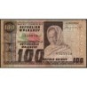 Madagascar - Pick 63 - 100 francs - 20 ariary - Série A/77 - 1974 - Etat : B+