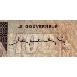 Madagascar - Pick 63 - 100 francs - 20 ariary - Série A/77 - 1974 - Etat : B+