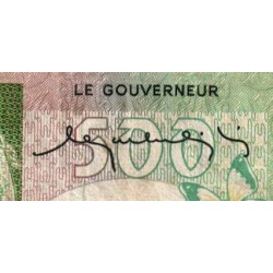 Madagascar - Pick 64 - 500 francs - 100 ariary - Série A/20 - 1974 - Etat : TB-