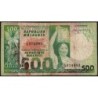 Madagascar - Pick 64 - 500 francs - 100 ariary - Série A/34 - 1974 - Etat : B+