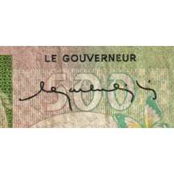 Madagascar - Pick 64 - 500 francs - 100 ariary - Série A/34 - 1974 - Etat : B+