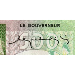 Madagascar - Pick 64 - 500 francs - 100 ariary - Série A/45 - 1974 - Etat : TTB