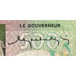 Madagascar - Pick 64 - 500 francs - 100 ariary - Série A/47 - 1974 - Etat : TB
