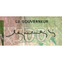 Madagascar - Pick 64 - 500 francs - 100 ariary - Série A/50 - 1974 - Etat : B+