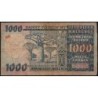 Madagascar - Pick 65 - 1'000 francs - 200 ariary - Série A/24 - 1974 - Etat : B