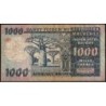 Madagascar - Pick 65 - 1'000 francs - 200 ariary - Série A/43 - 1974 - Etat : TB-